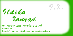 ildiko konrad business card