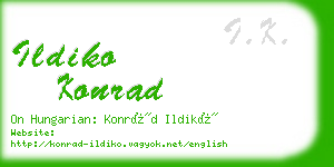 ildiko konrad business card